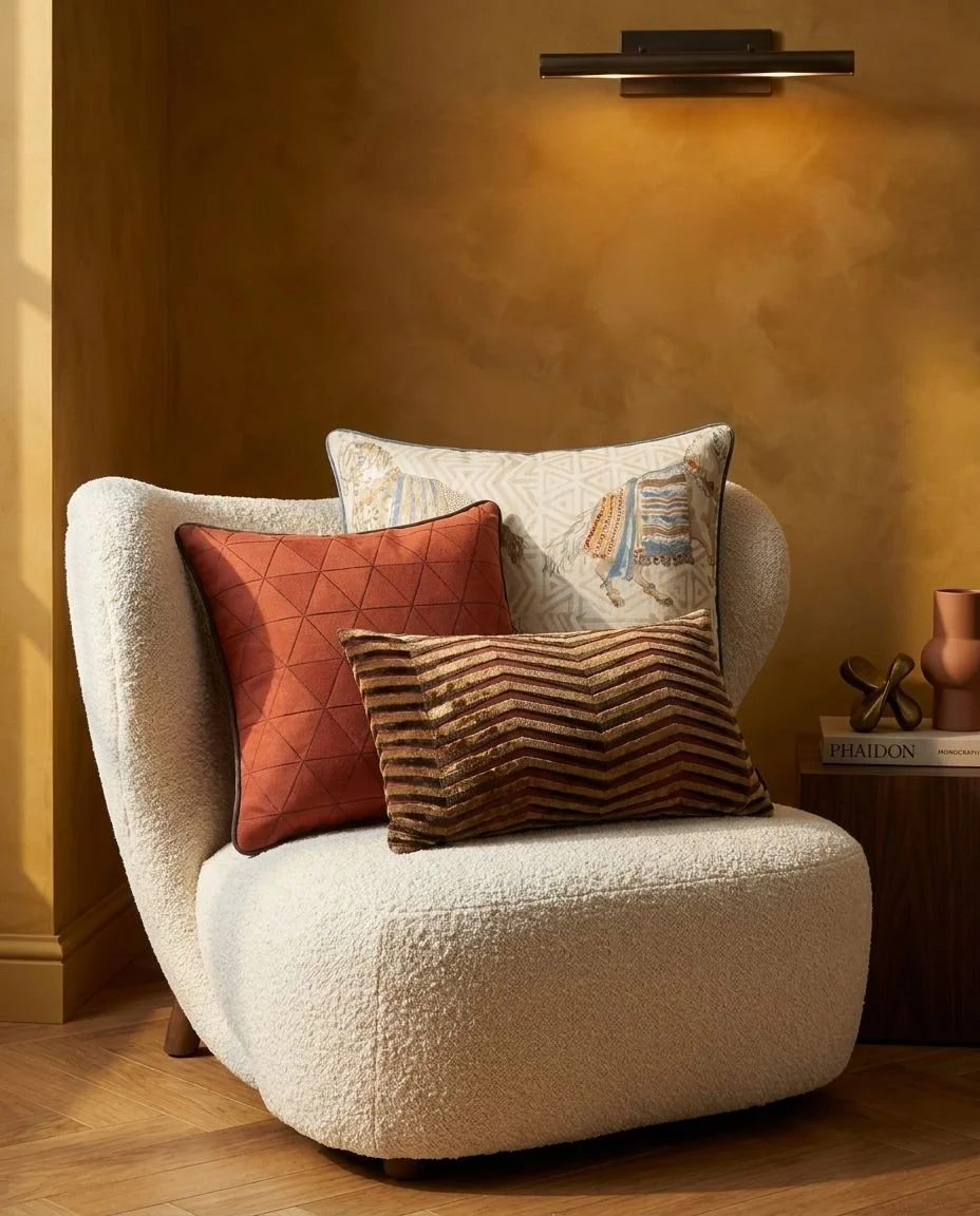 Bagutta cushion — Smoke styled