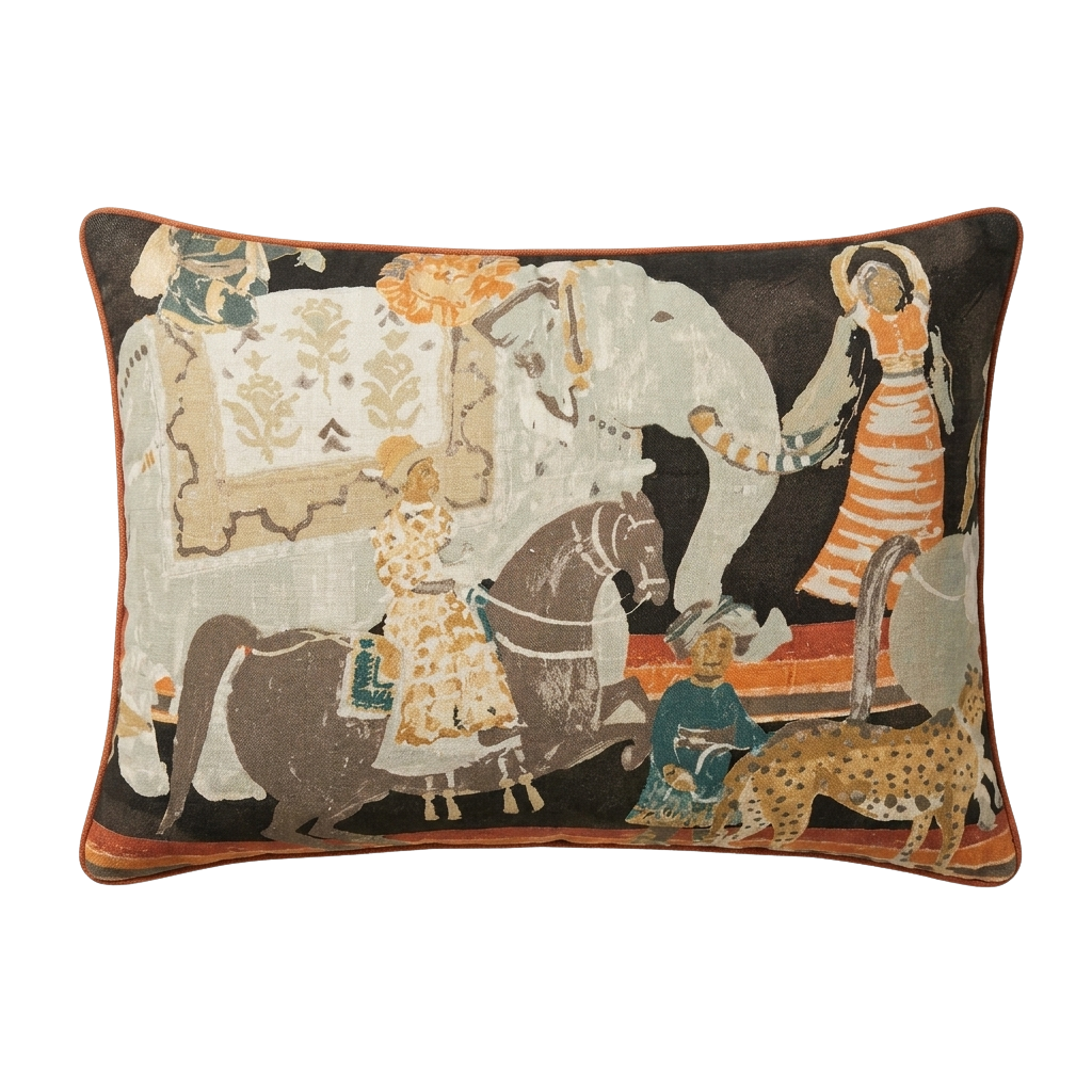 Jaipur cushion — The Riders front