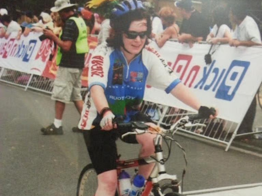Amy Wakefield at the 94.7 Cycle Challenge 2008 — the race that started it all