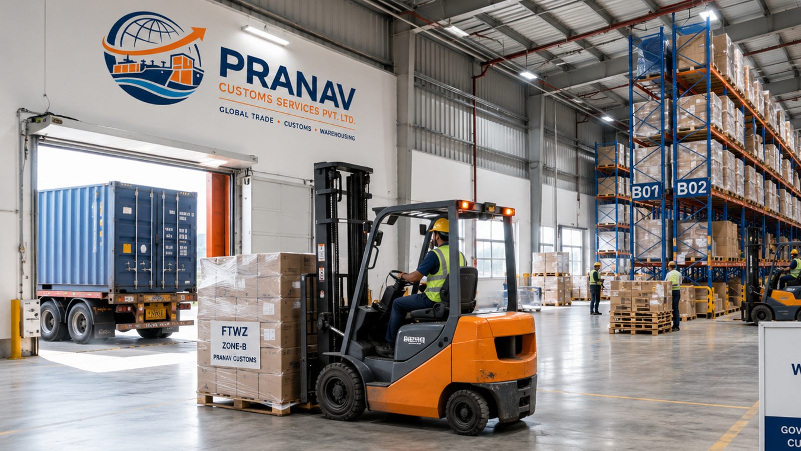 Pranav Customs FTWZ warehouse operations