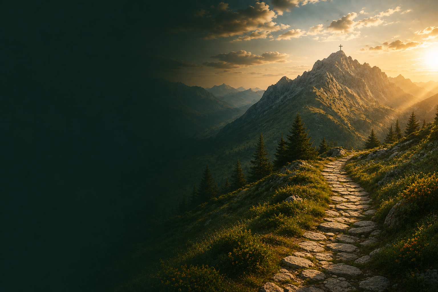 Mountain path representing hope and healing at Providence Counseling, a Christian counseling practice in Tulsa, Oklahoma.