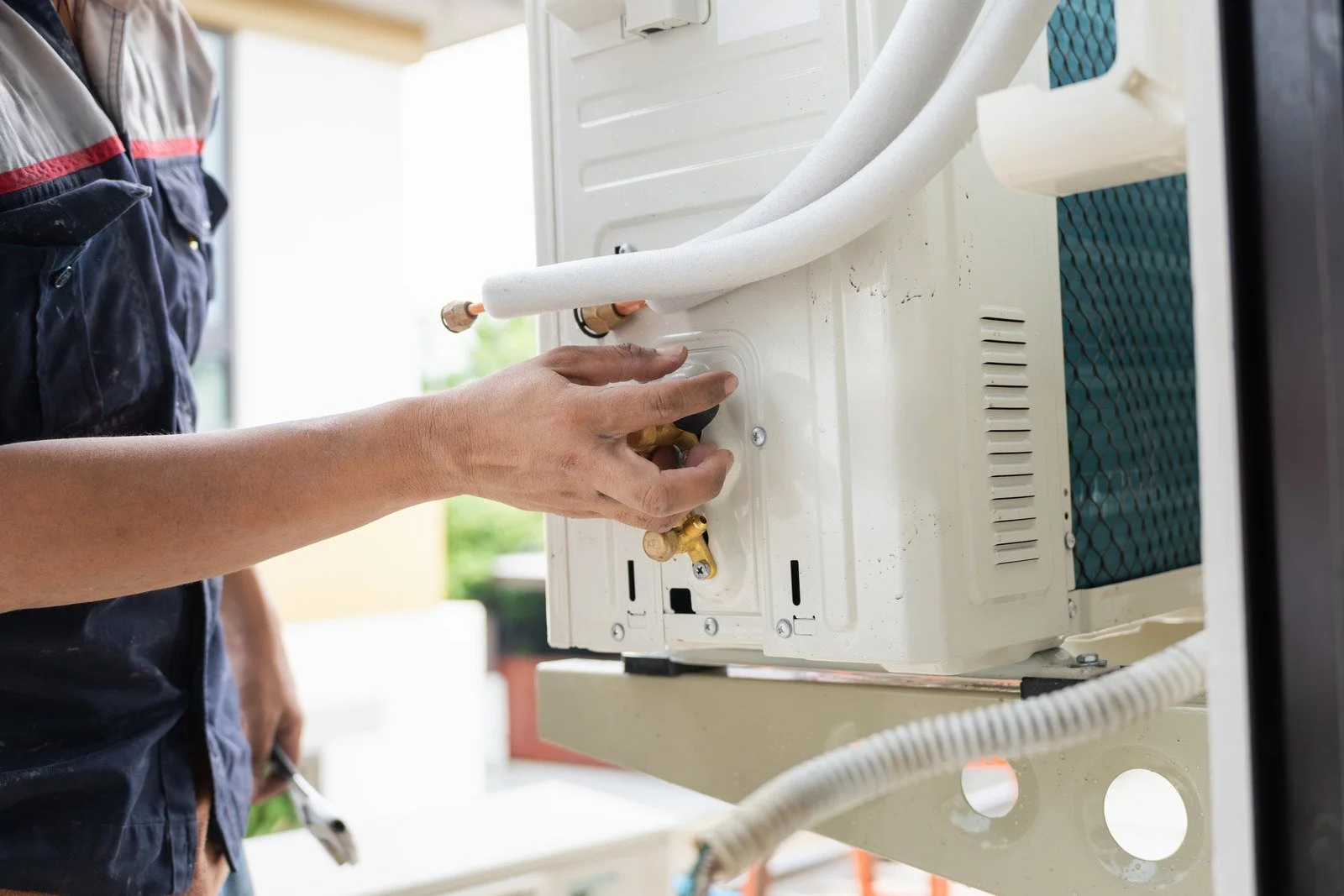 Fix My Air DFW servicing a Carrier system in Fort Worth