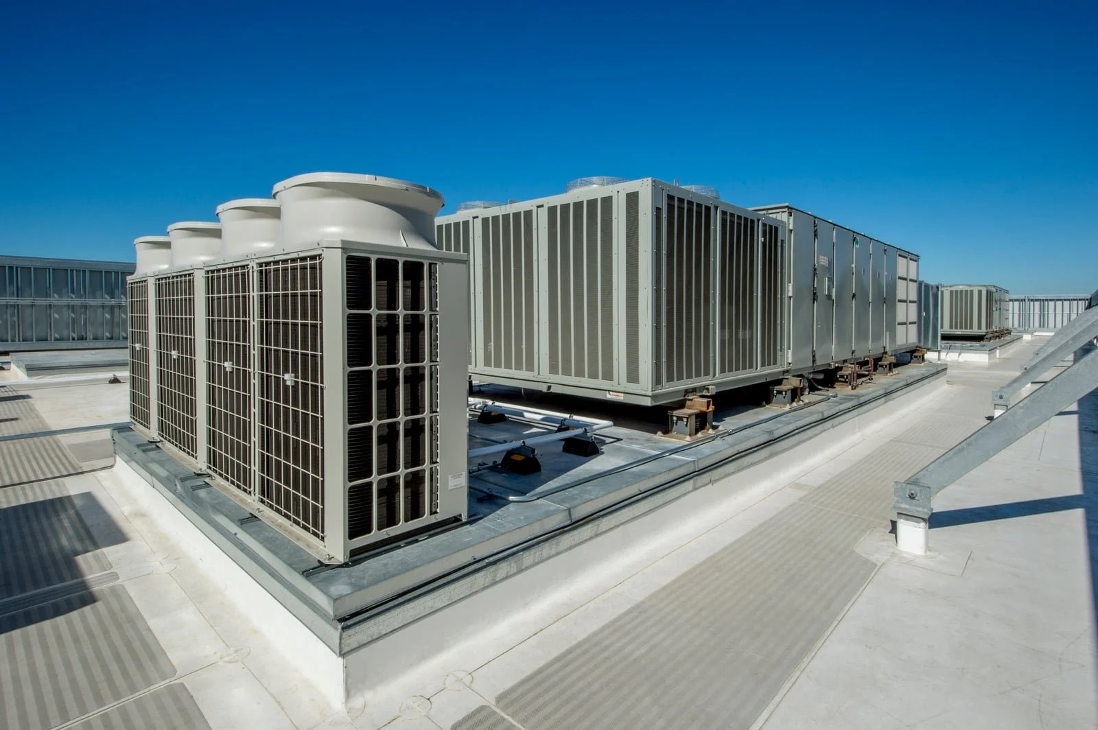 Fix My Air DFW technician on a commercial HVAC job in Fort Worth