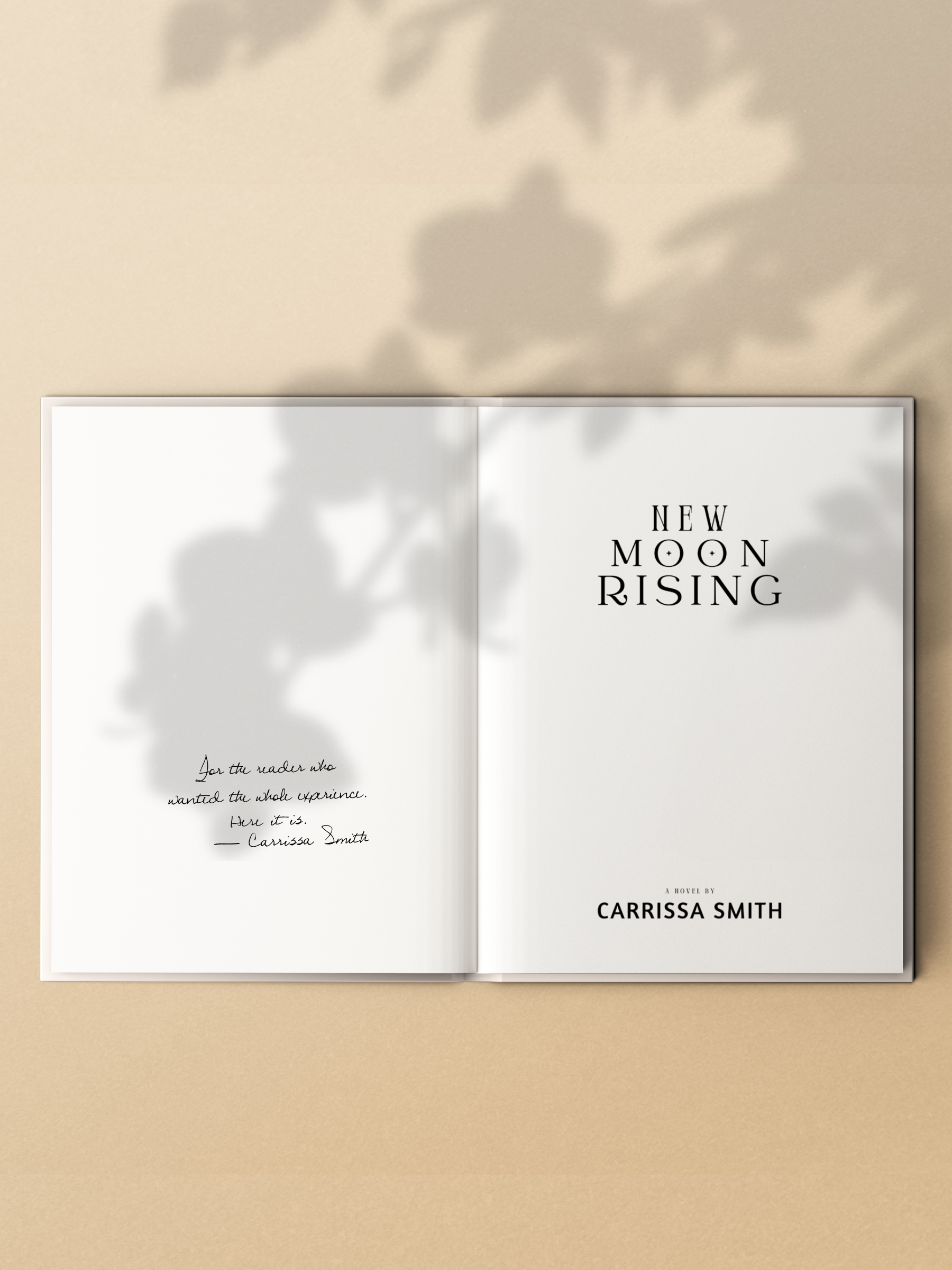 Signed copy of New Moon Rising