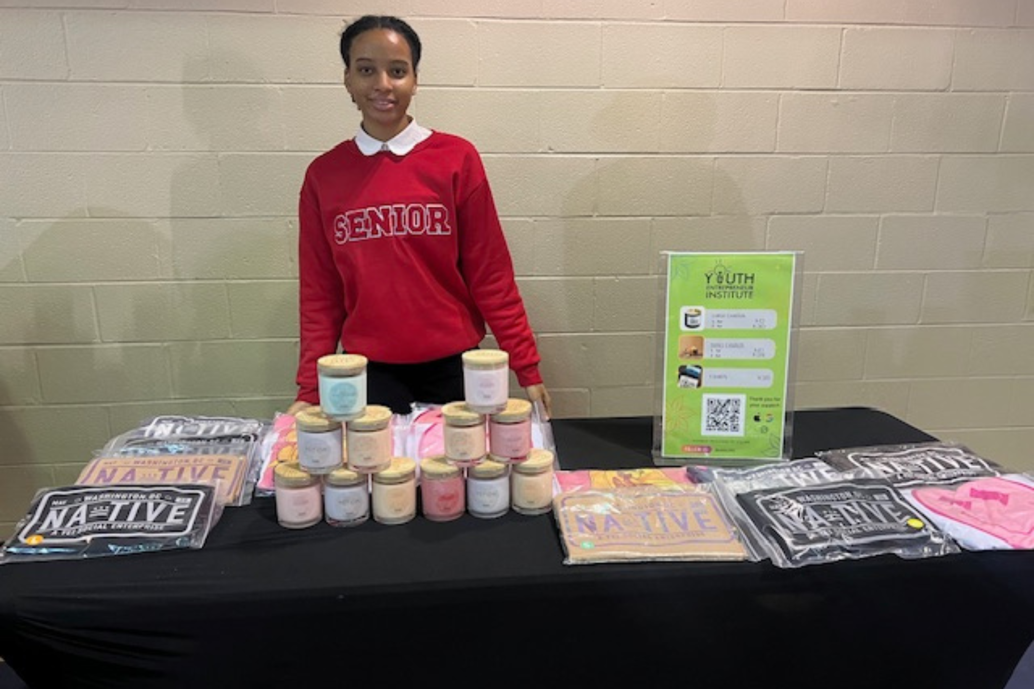 Students developing branding and marketing