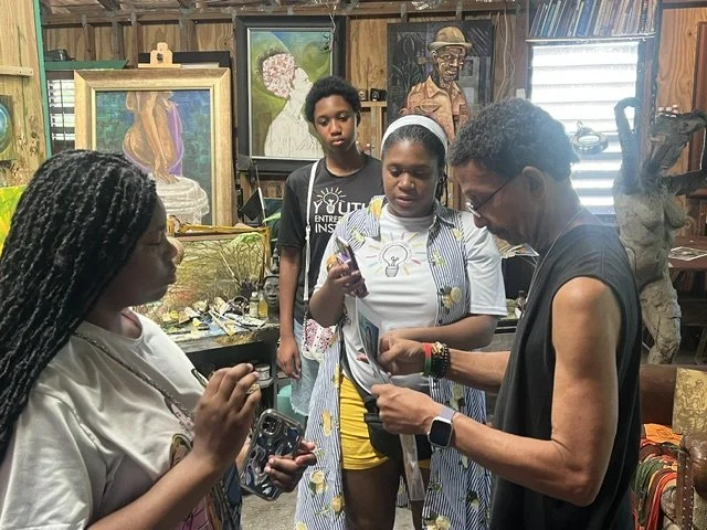 Youth exploring creative industry experiences