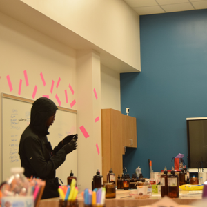 Student pitching beauty business idea