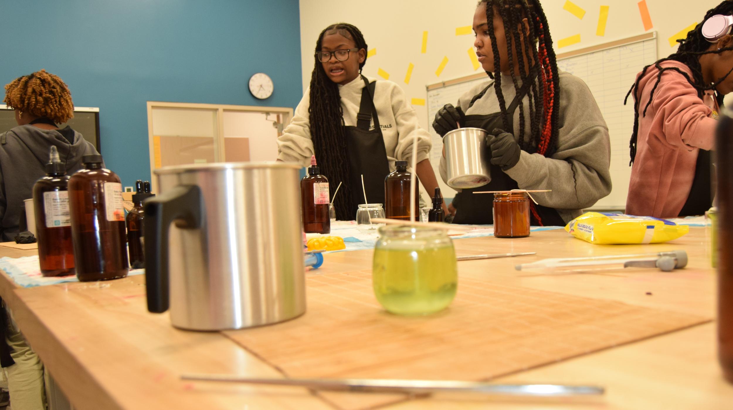 Students participating in work-based learning through YEI
