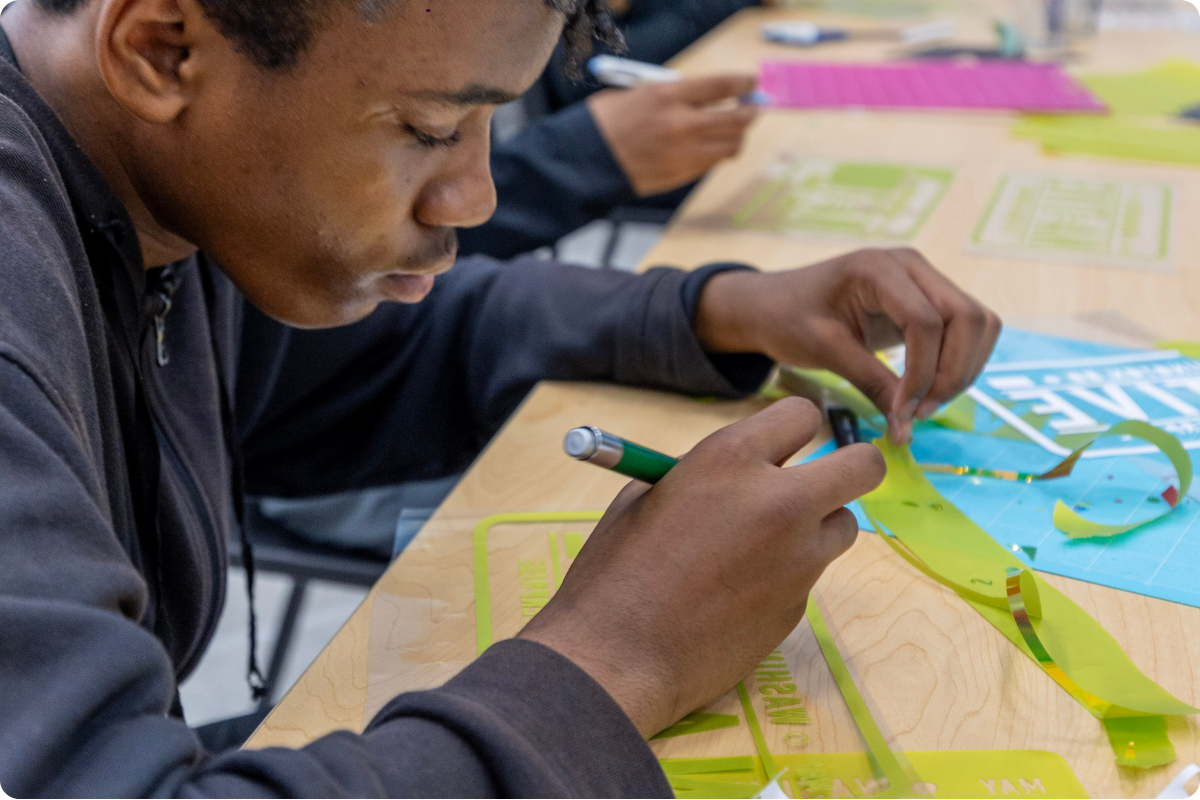 Students creating products