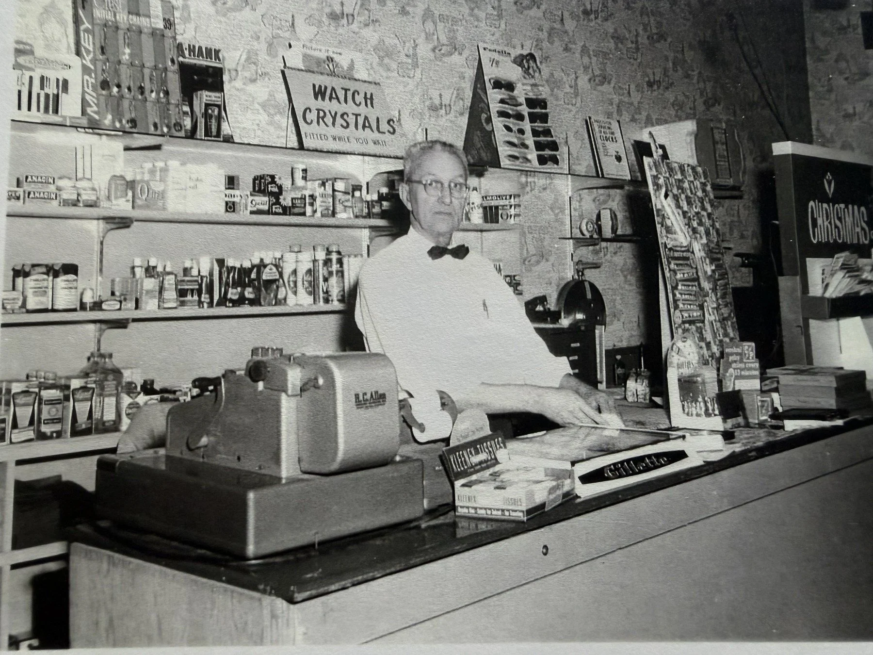 Carrie’s great grandfather, Fordyce Rice, who oversaw Hastings, the watch repair shop and was a Lake Bluff volunteer fire fighter.