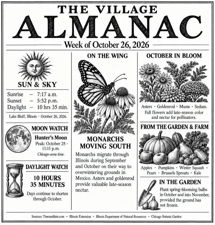 The Village Almanac — Week of October 26, 2026