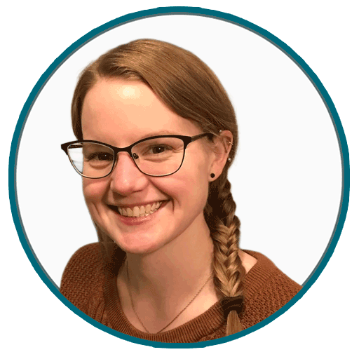 Headshot of Hope Lalich, MS, Director of Engineering at Codon Learning, with a white background and torquise outline
