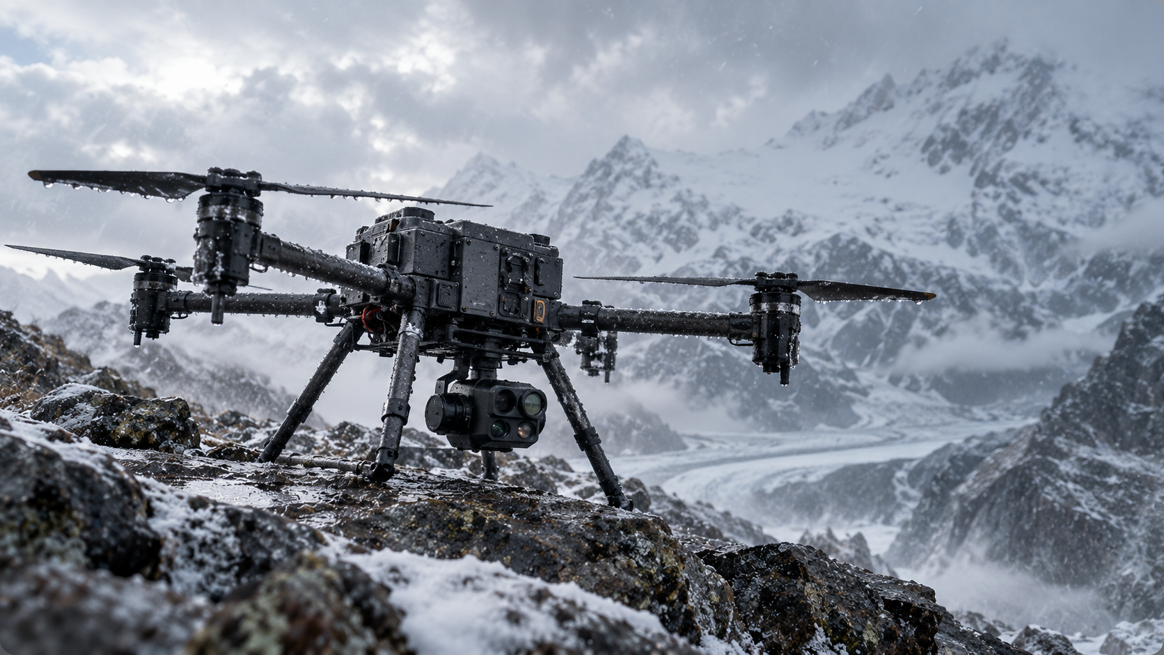 Drone operating in harsh environment
