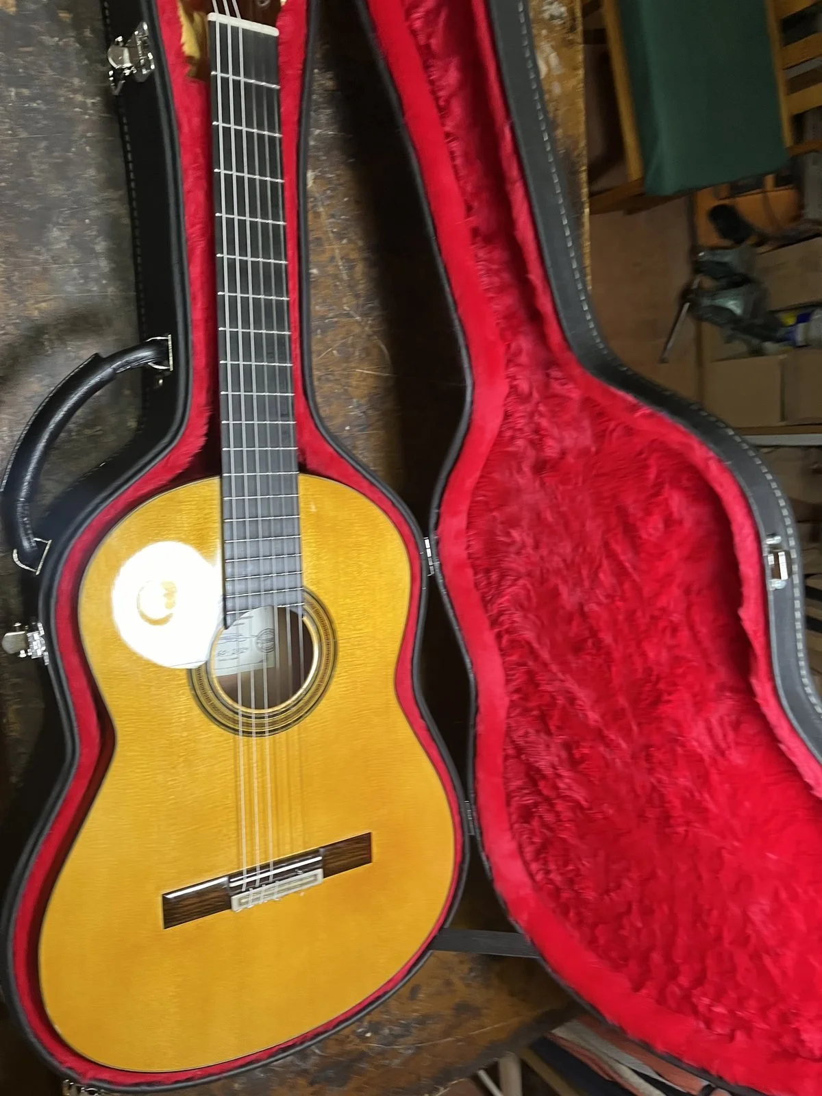 Flamenco guitar detail