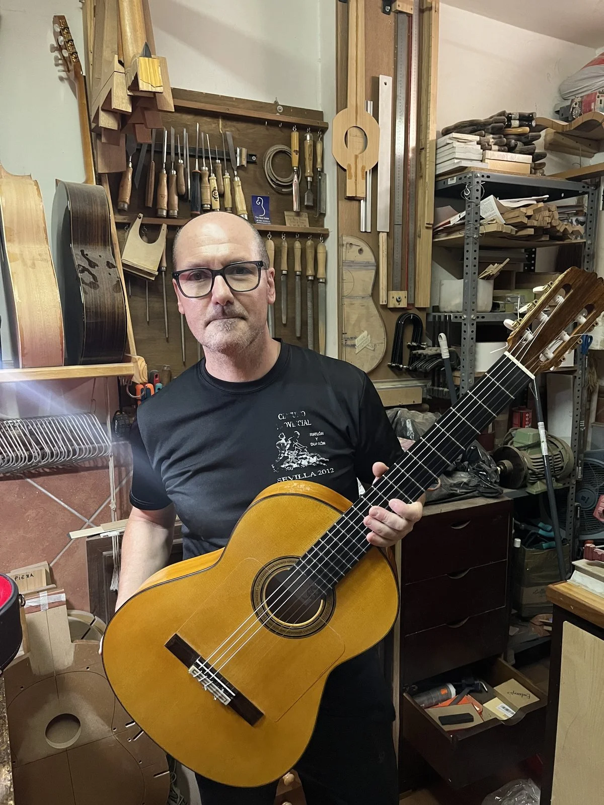 Flamenco guitar craftsmanship
