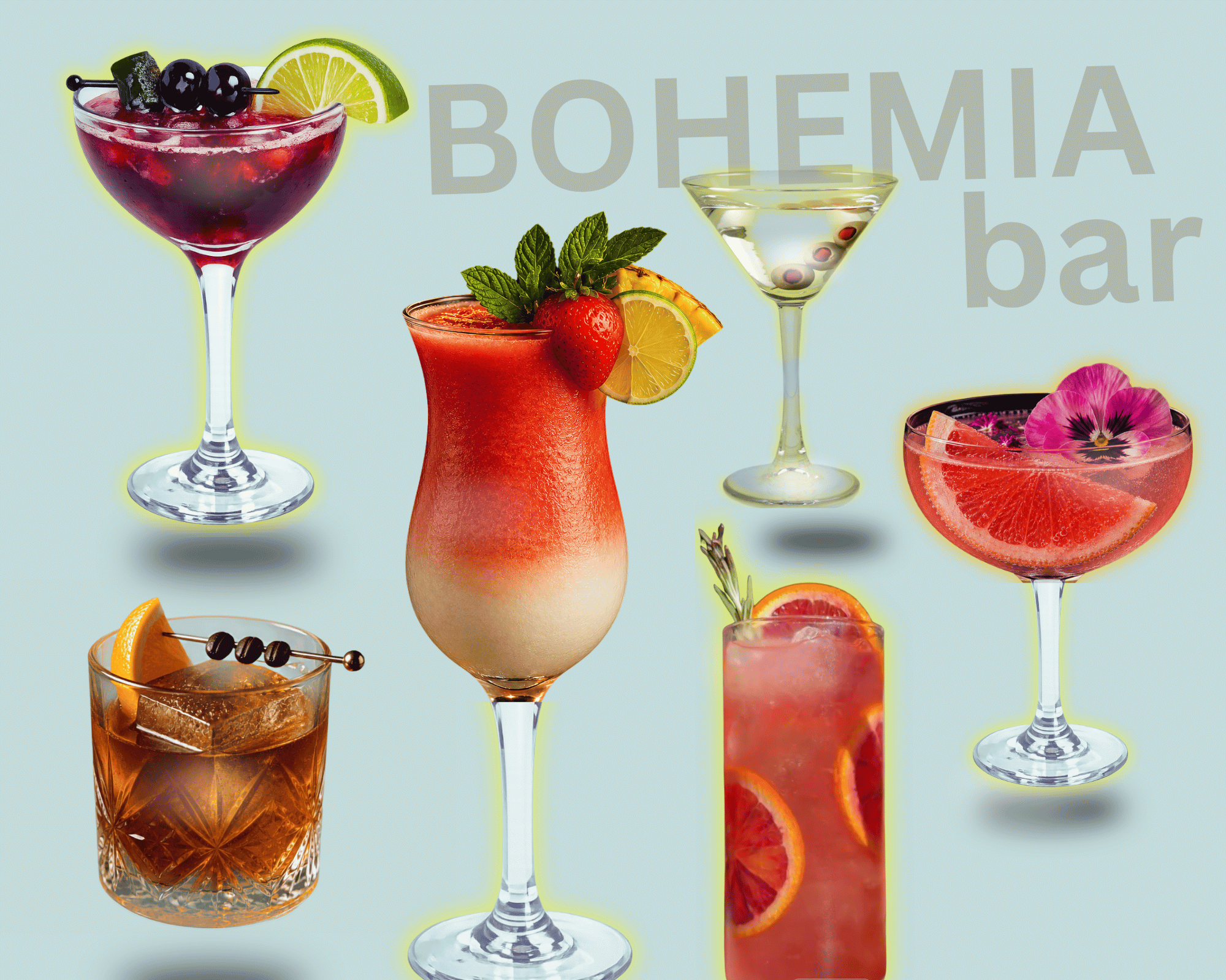 Cocktails at Bohemia
