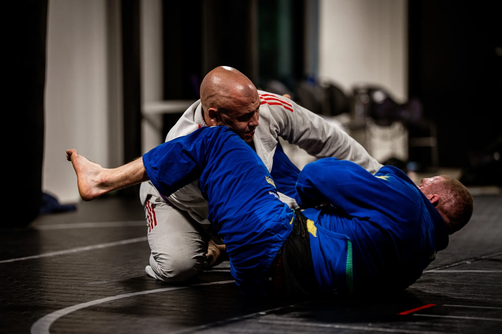 Rolling in Brazilian Jiu Jitsu at The Dojang Trussville