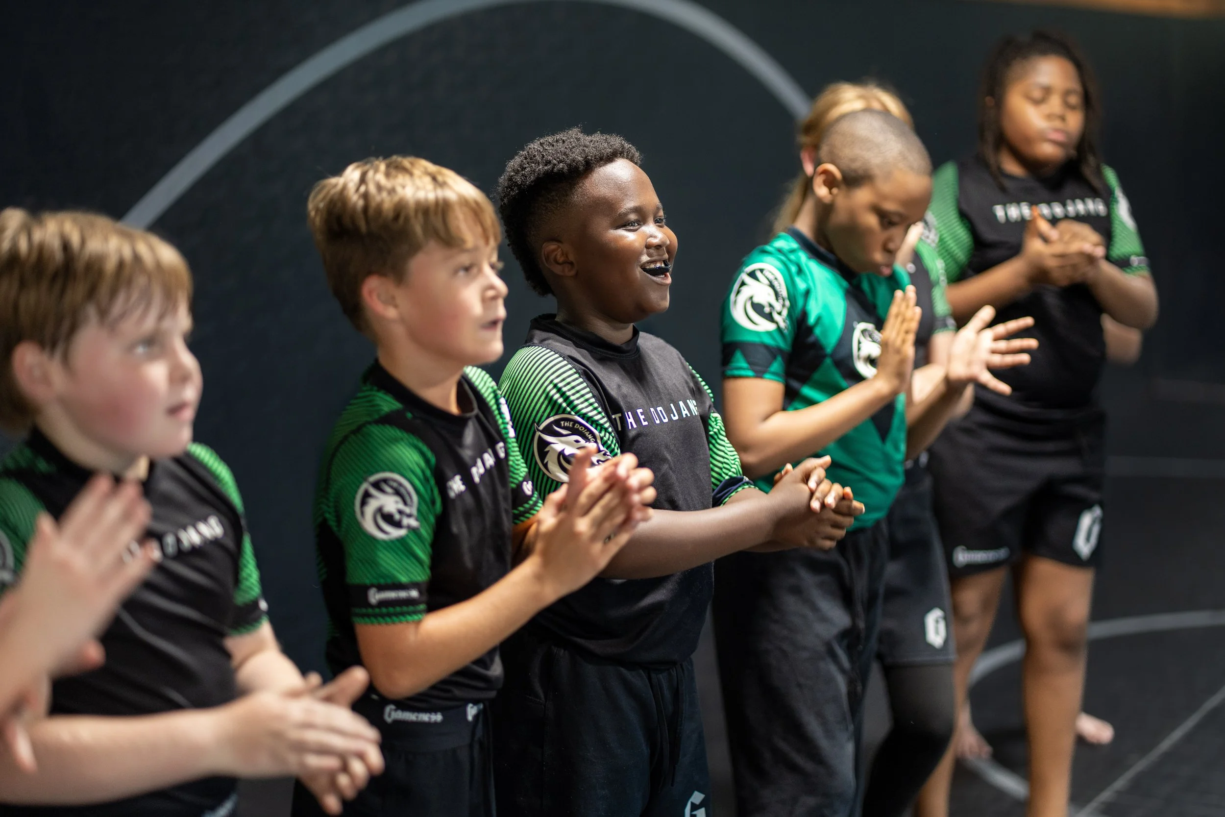 Kids ages 8 to 12 martial arts class at The Dojang Trussville