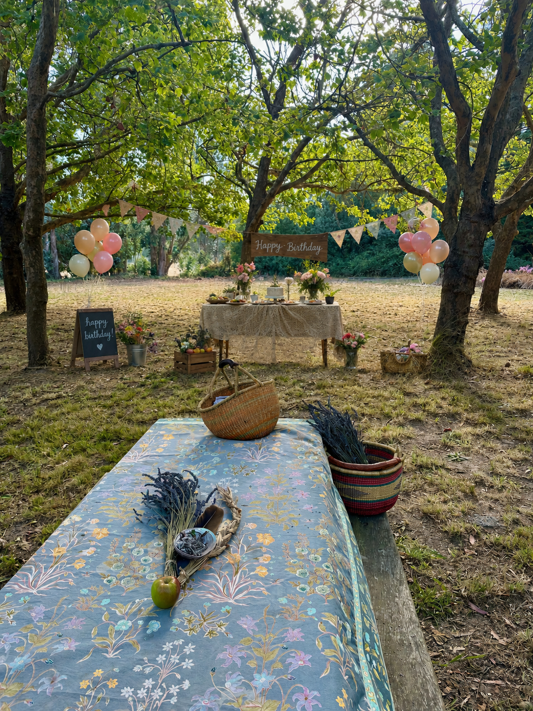 Garden wedding details at Hessel Grange