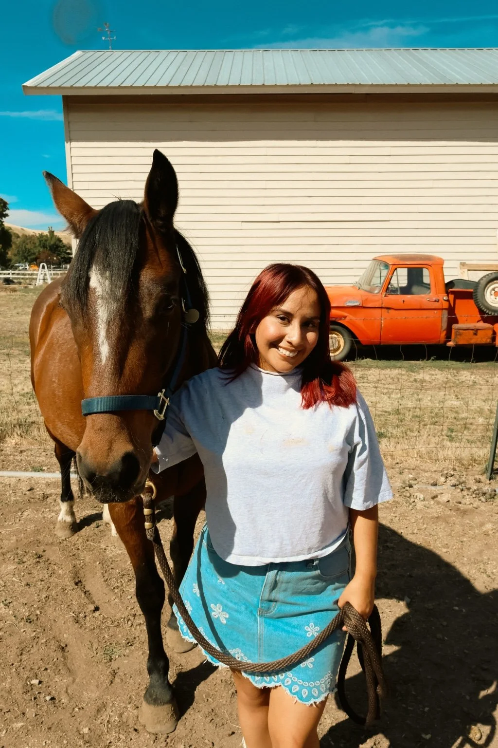 Helani with her horse