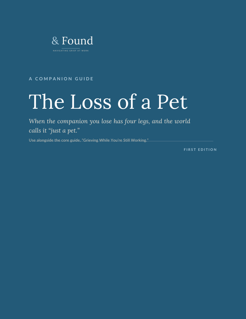 The Loss of a Pet cover