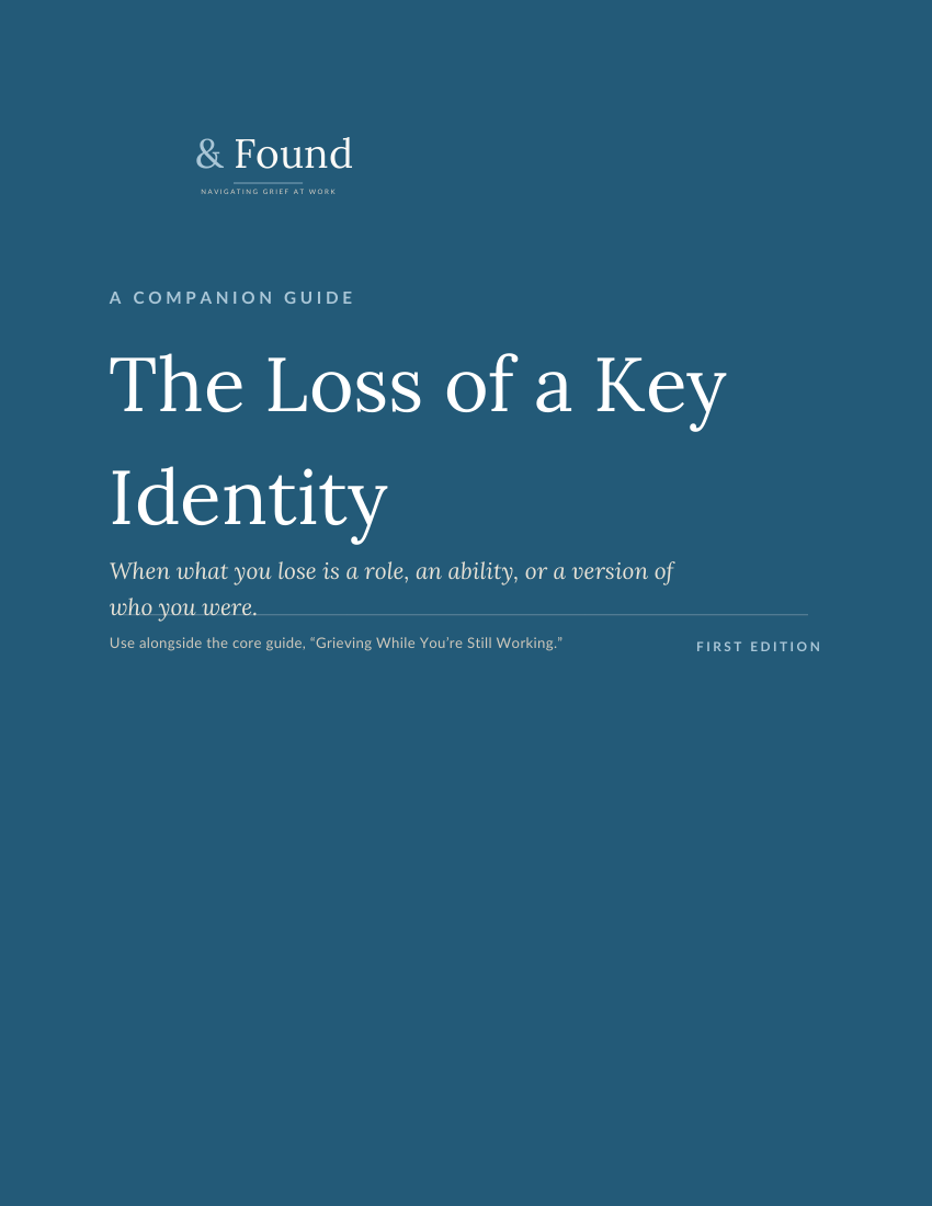 The Loss of a Key Identity cover