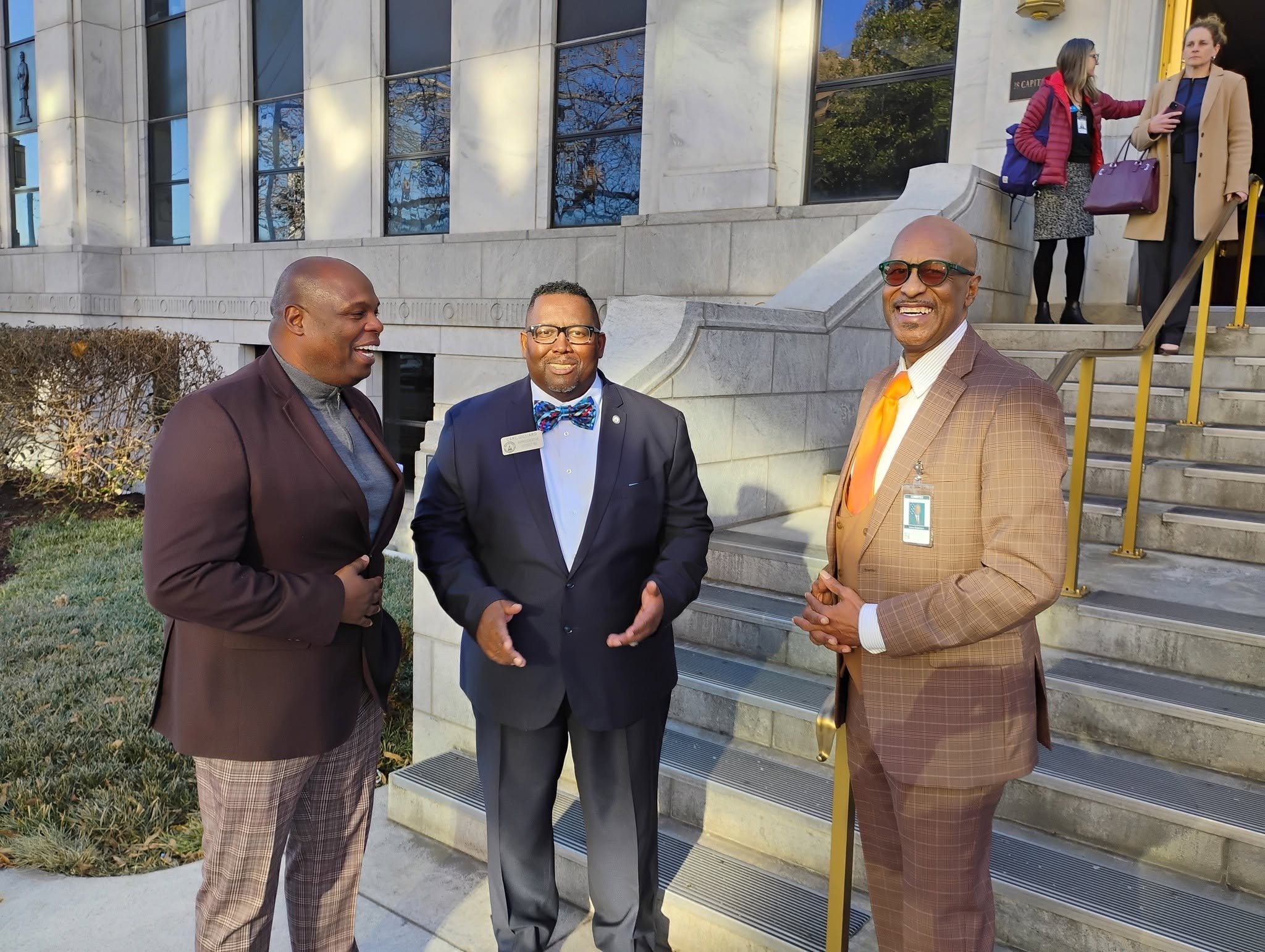 Rep Carl Gillard and Lance Robertson Capitol