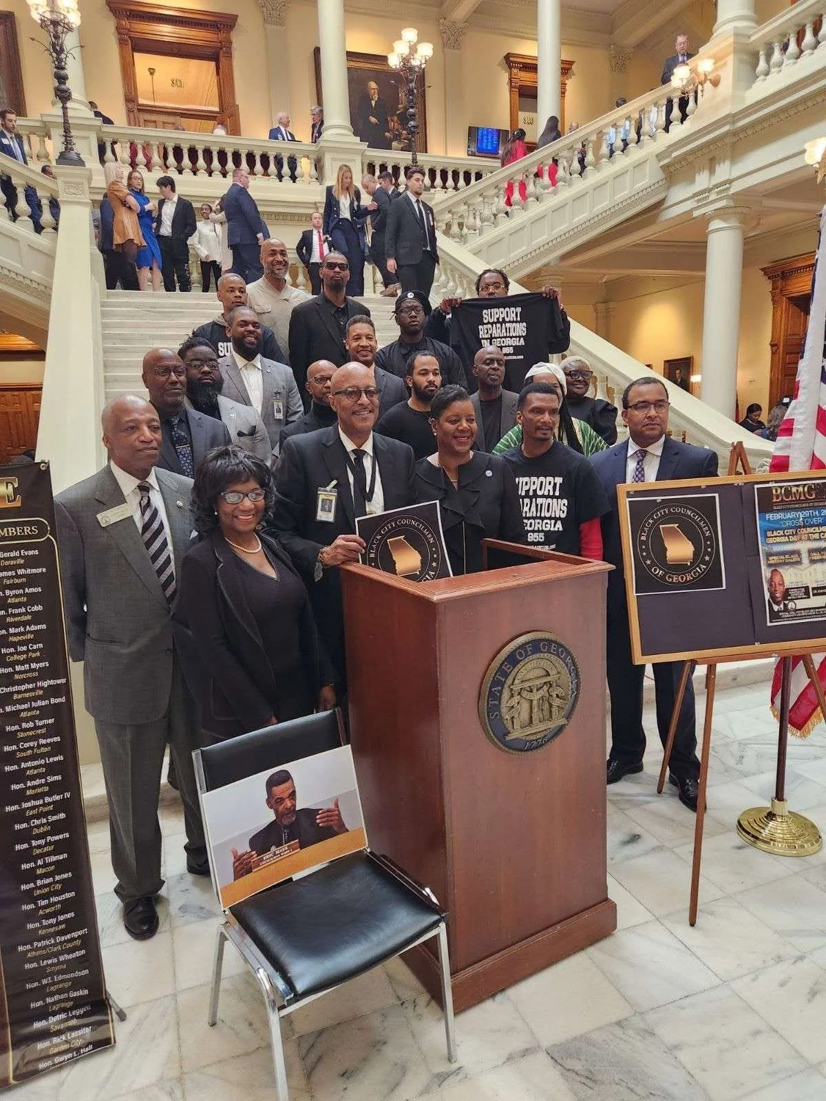 BCMG Group at Georgia Capitol Podium