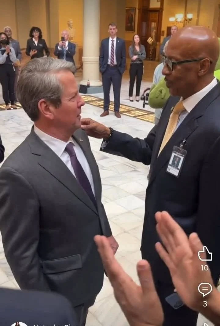 Lance Robertson with Governor Brian Kemp