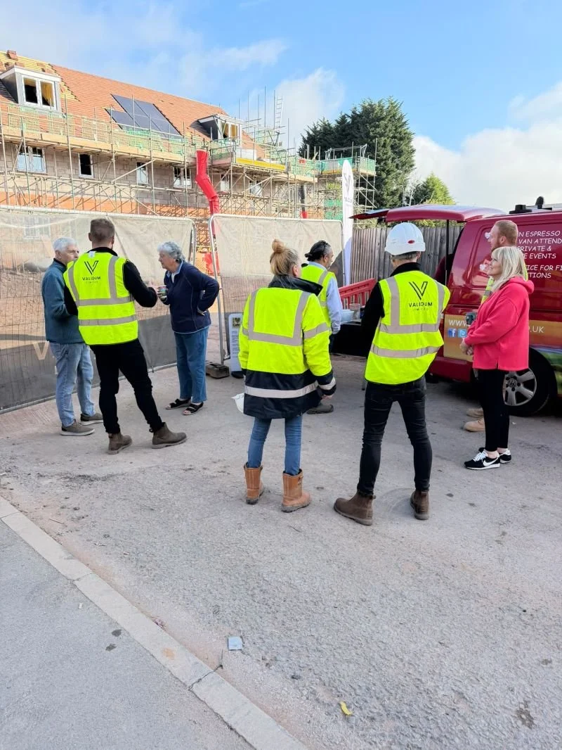 Validum and Midland Heart meeting the local community on site
