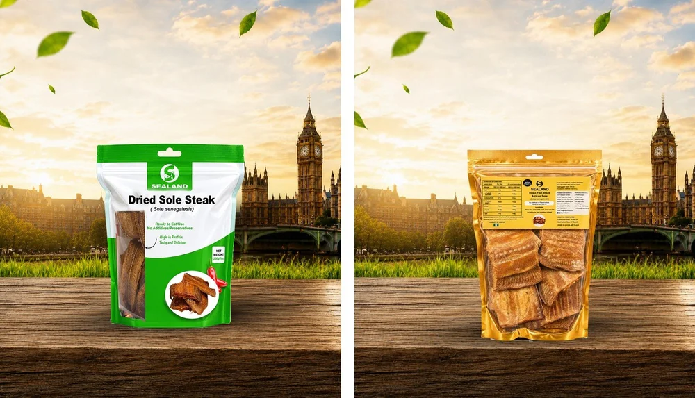 Dried Sole Steak packaging