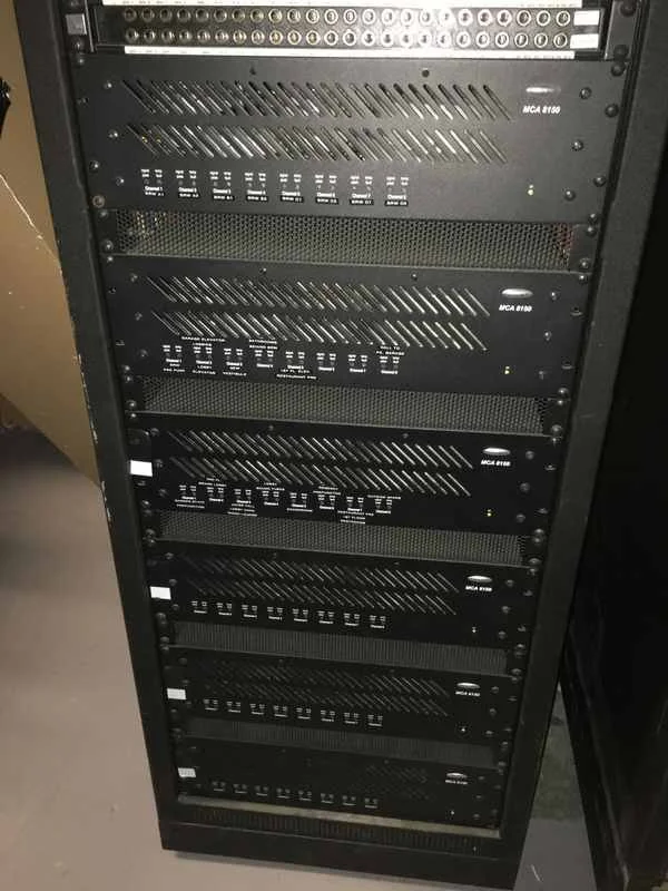 Equipment rack built and installed by Smartkinect