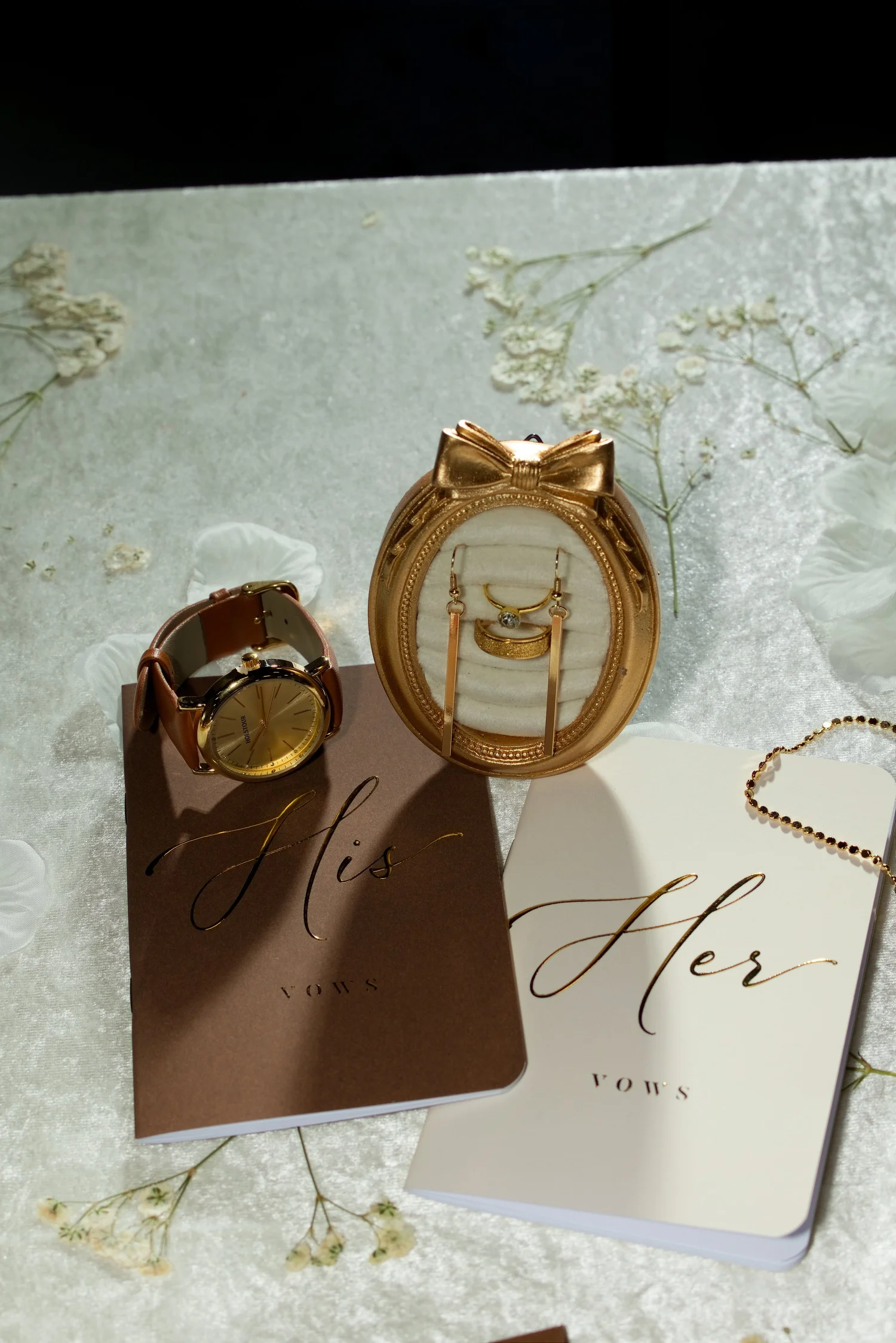Wedding vow books and personal details