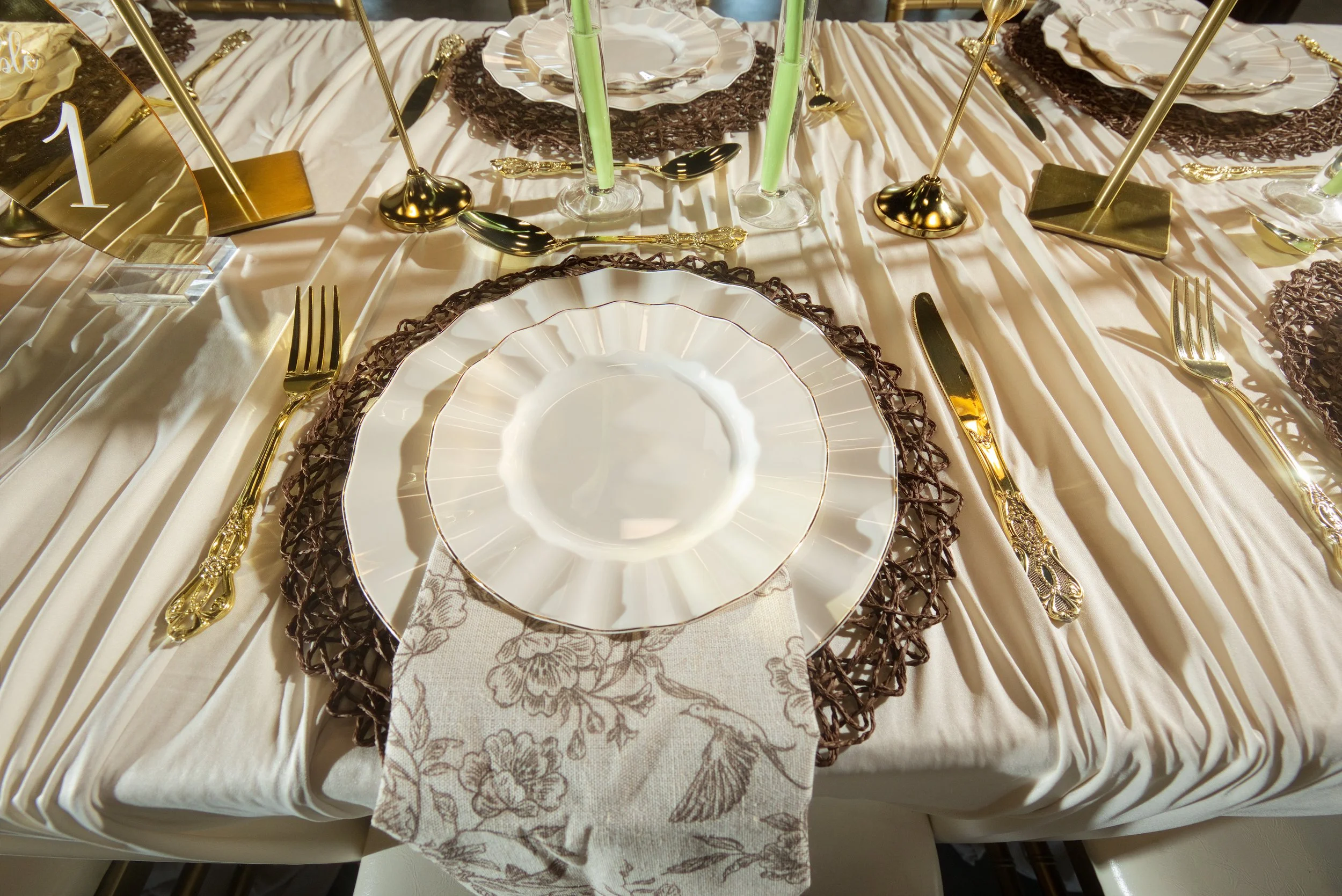 Wedding place setting