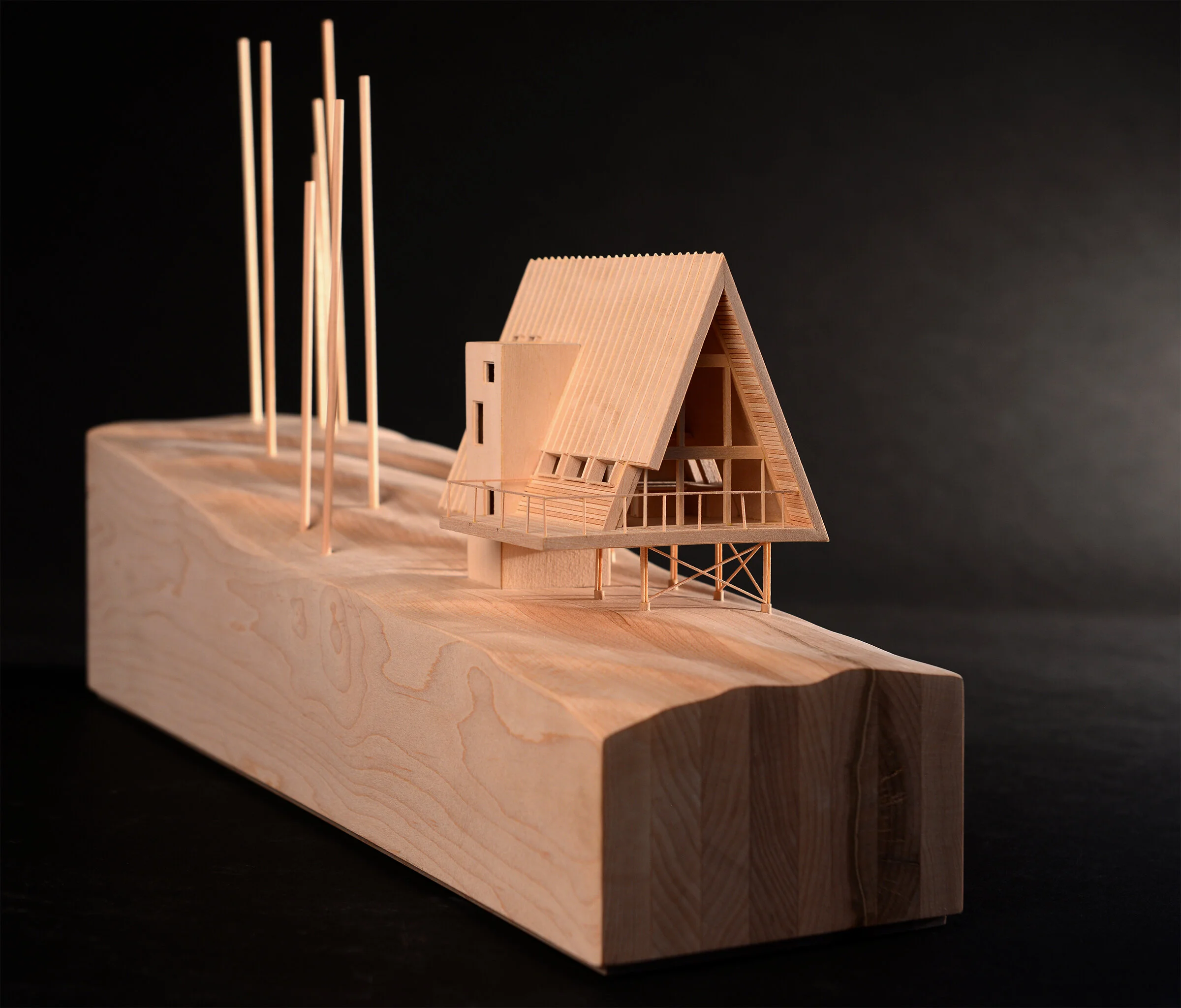 A-Frame Model Right View