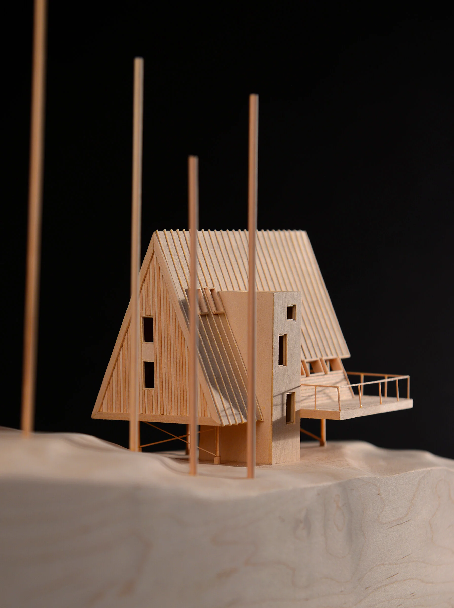A-Frame Floor Plan Drawing