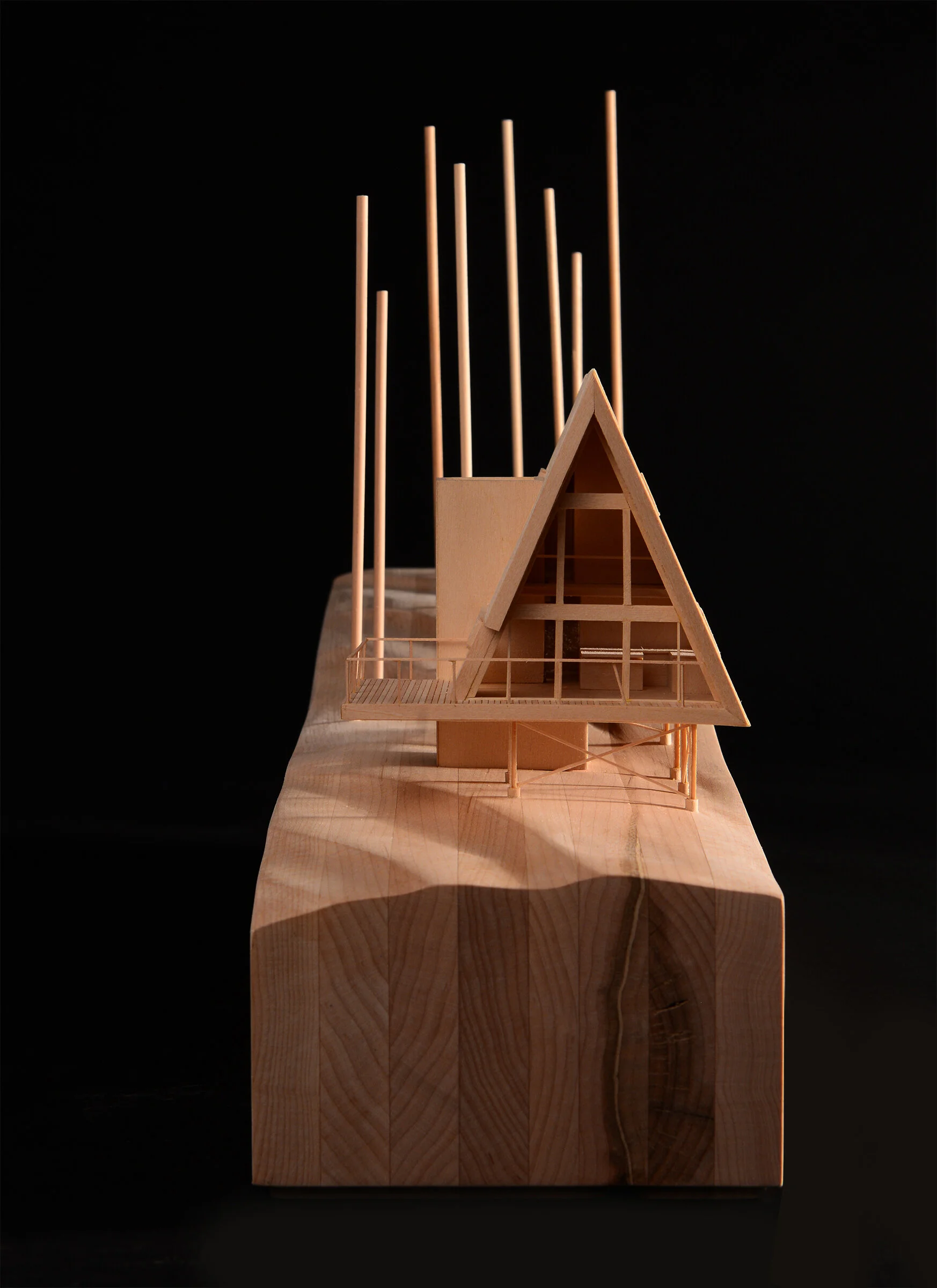 A-Frame Model Left View