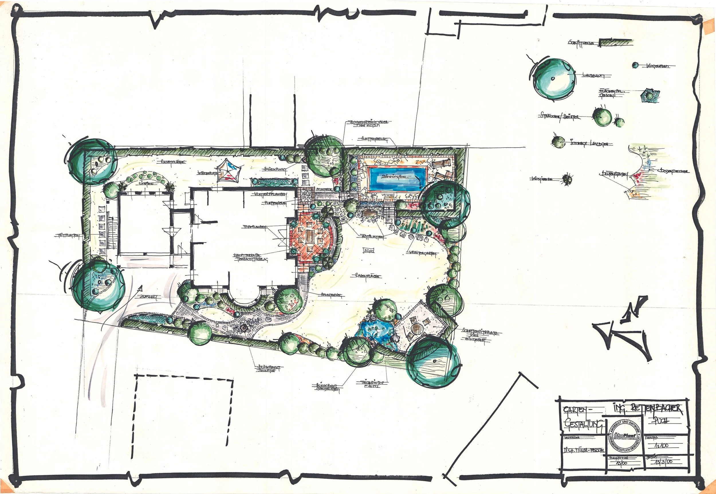 Gartenplan der Immobilie