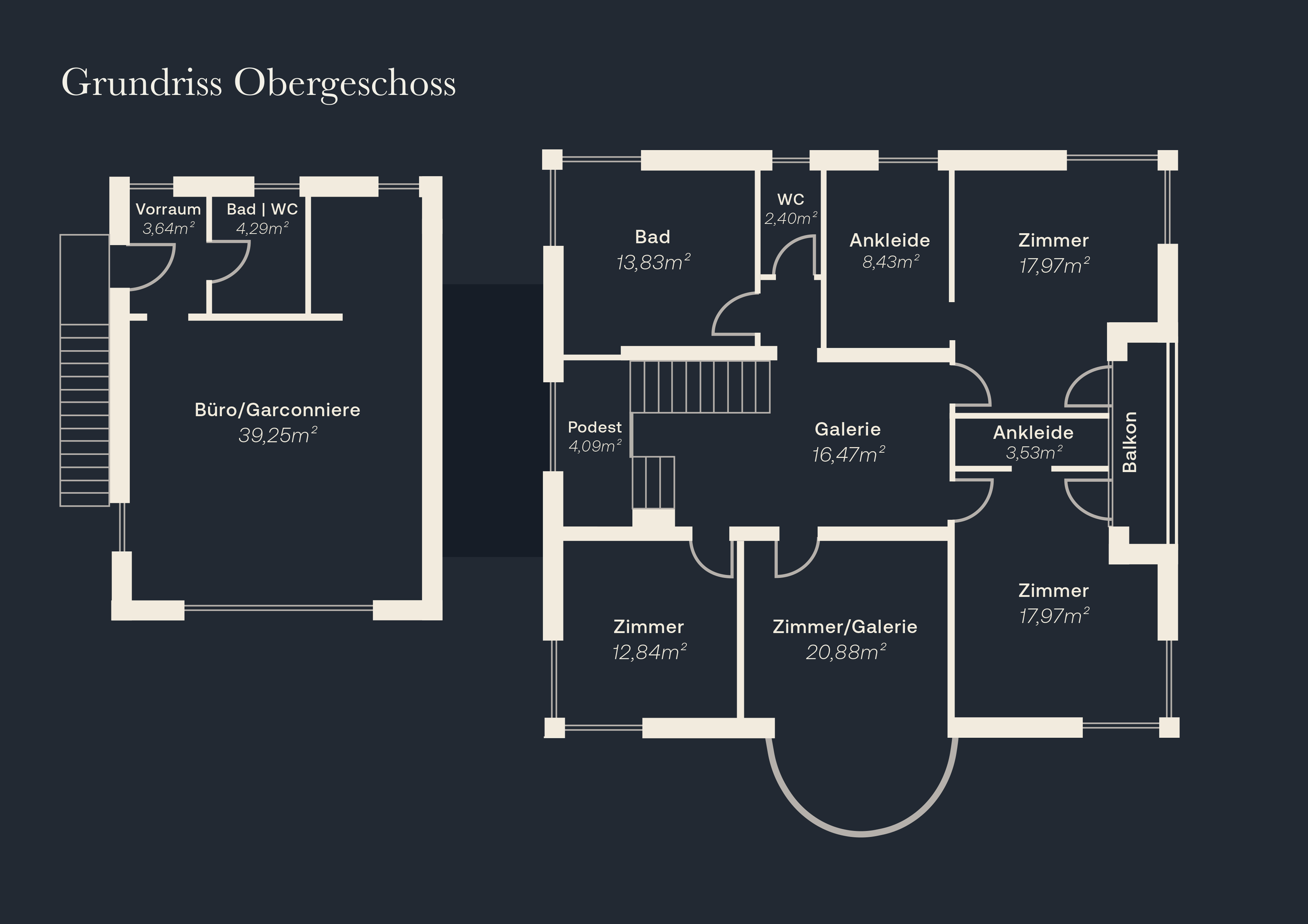 Grundriss Obergeschoss