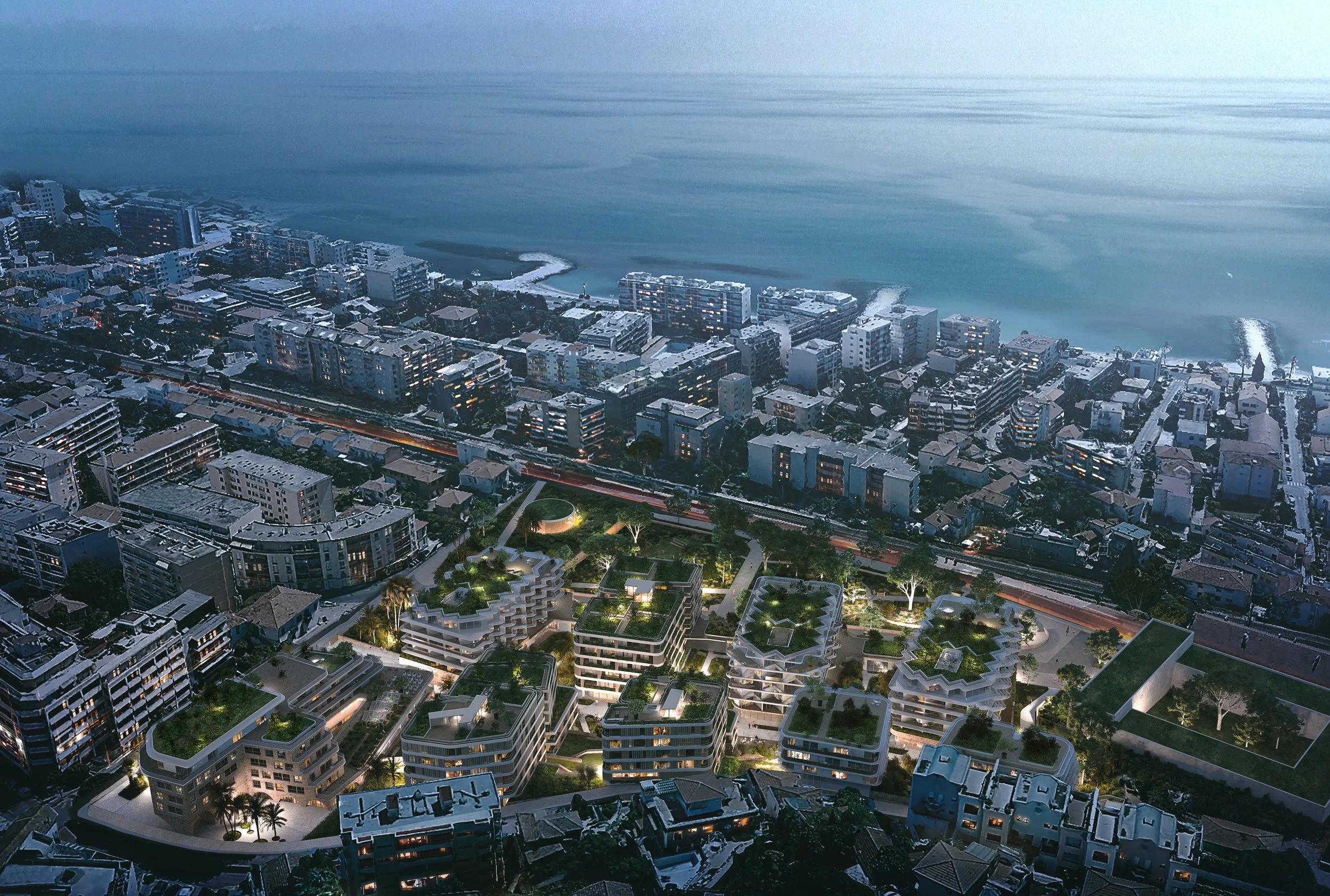 Vue aérienne nord