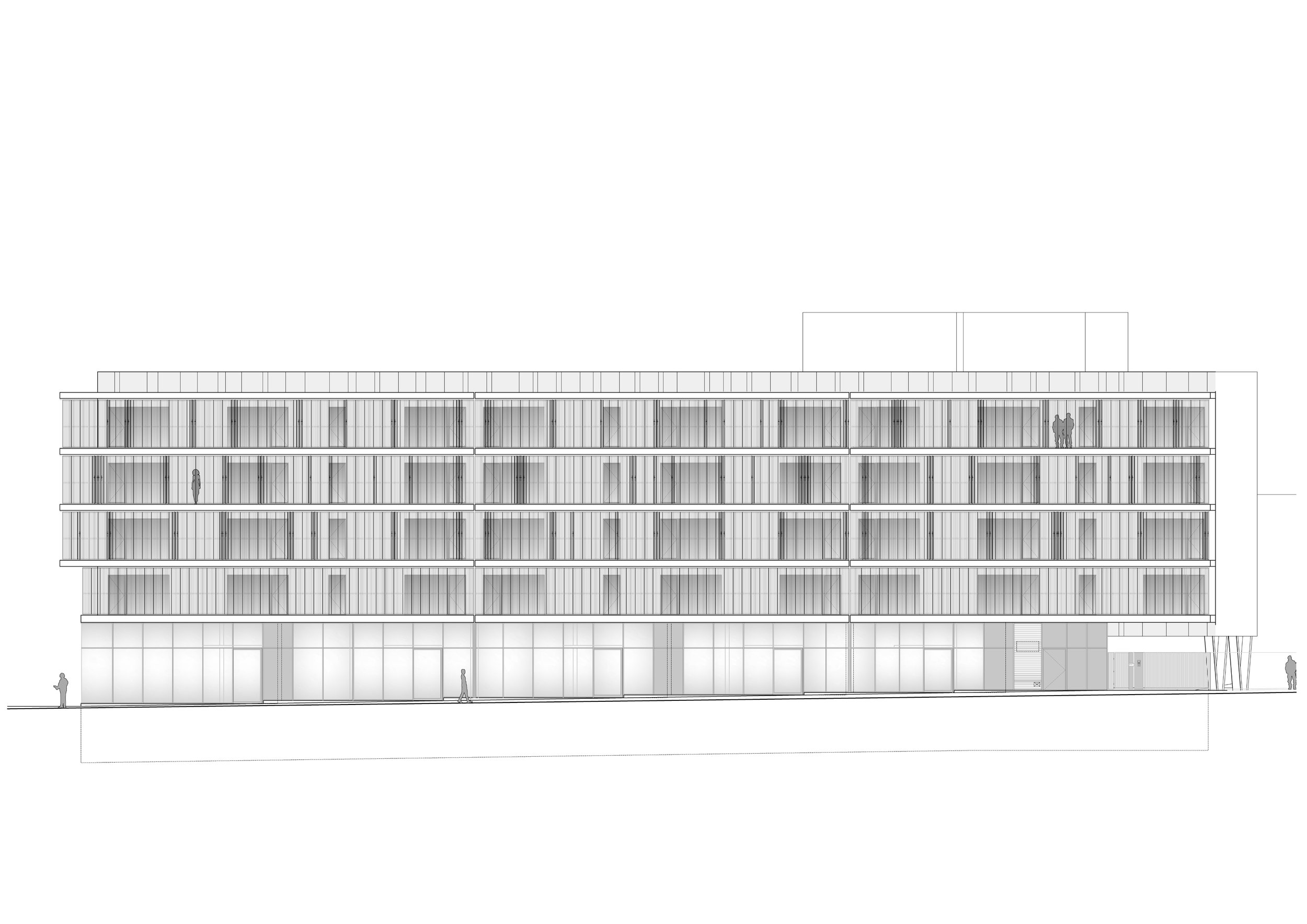 Façade sud — couleurs