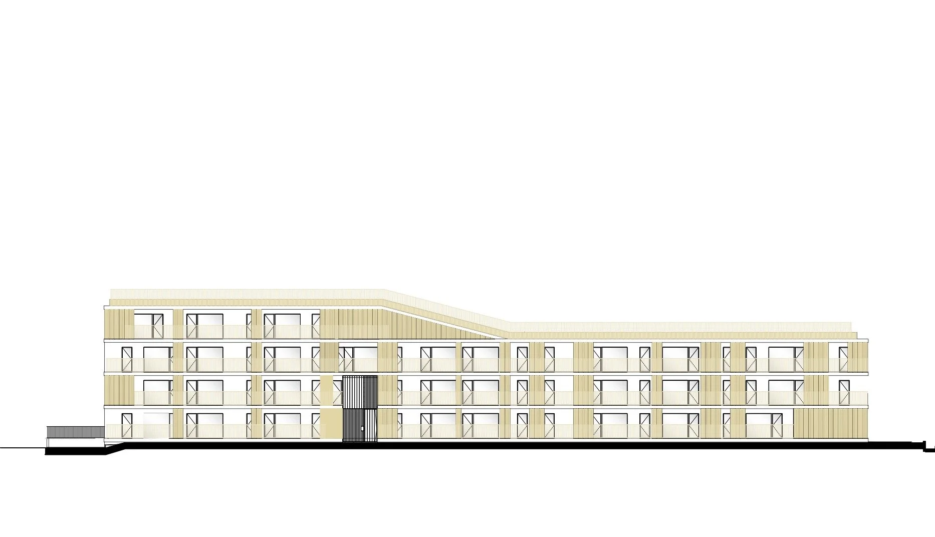 Façade sud — couleurs