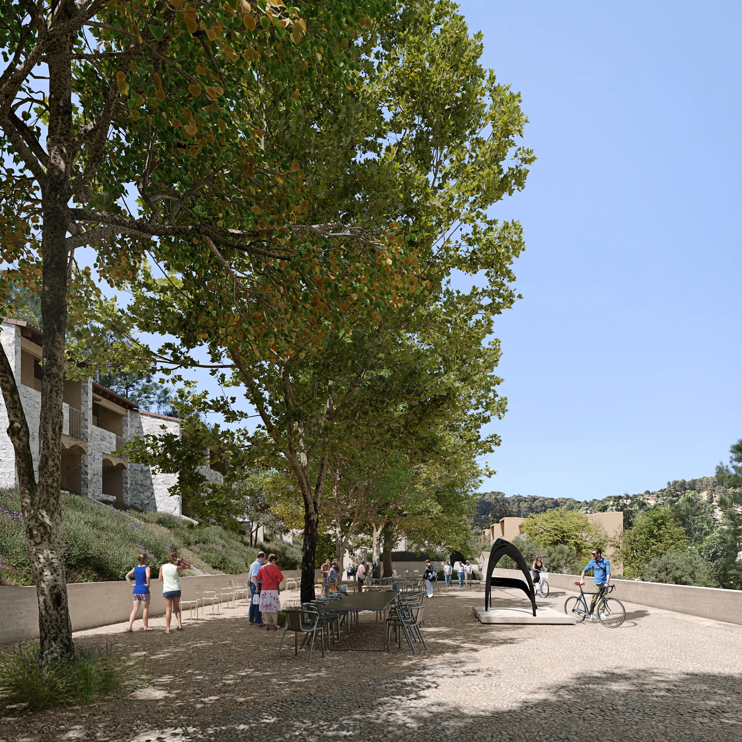 Vue de la passerelle
