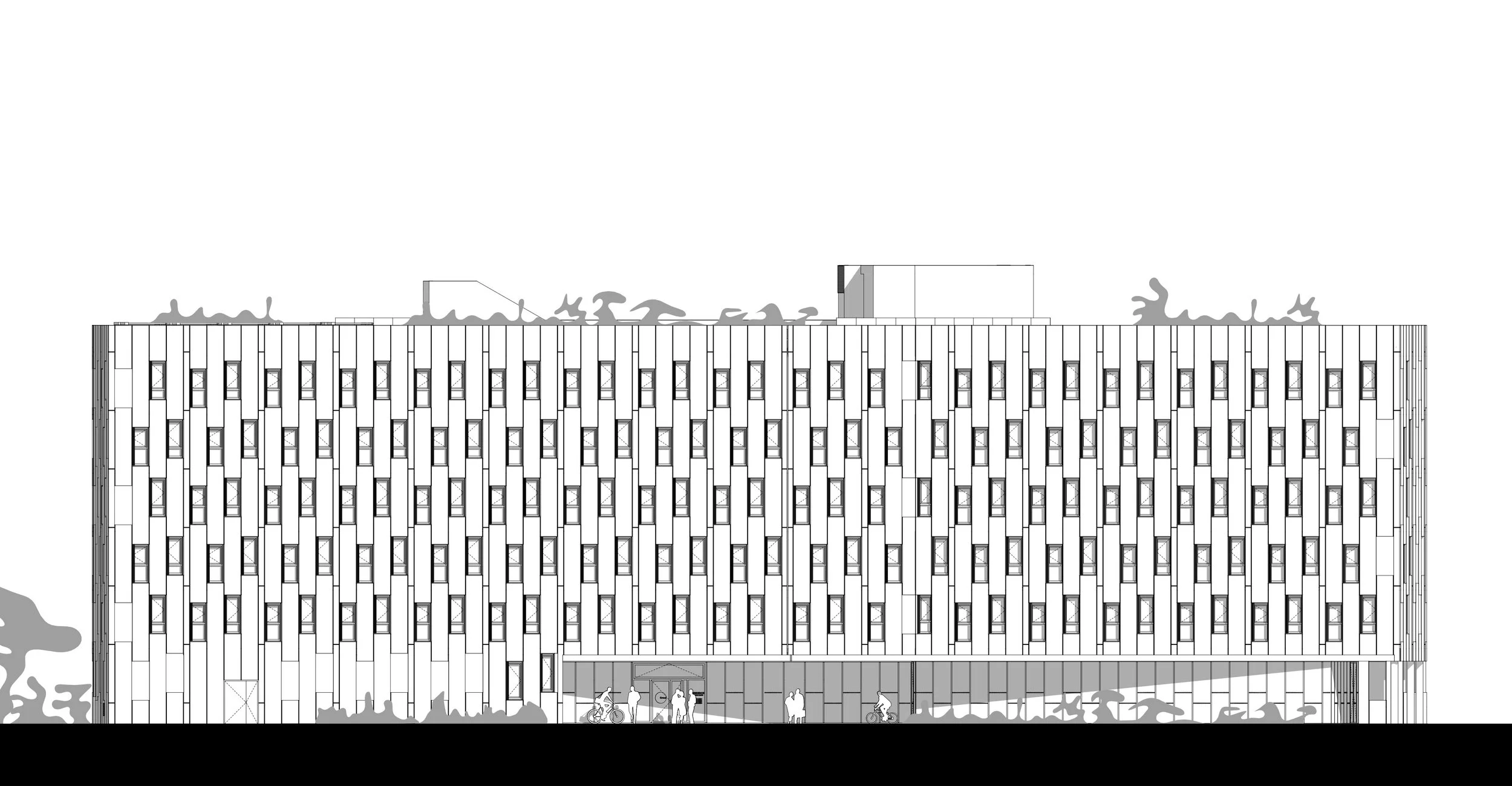 Façade sud — couleurs