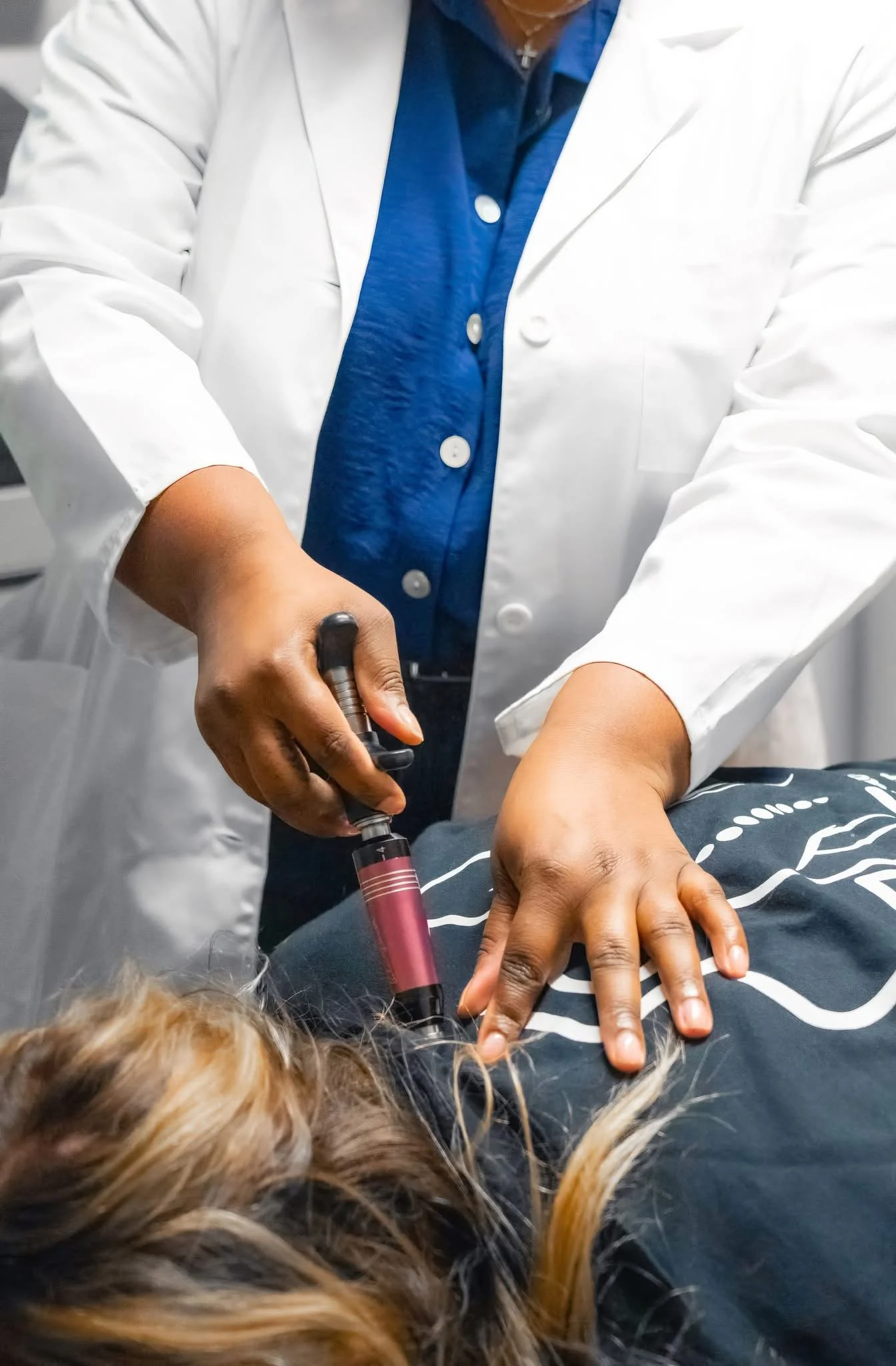 Chiropractic exam at The Chi Rho Collective in Macon, GA