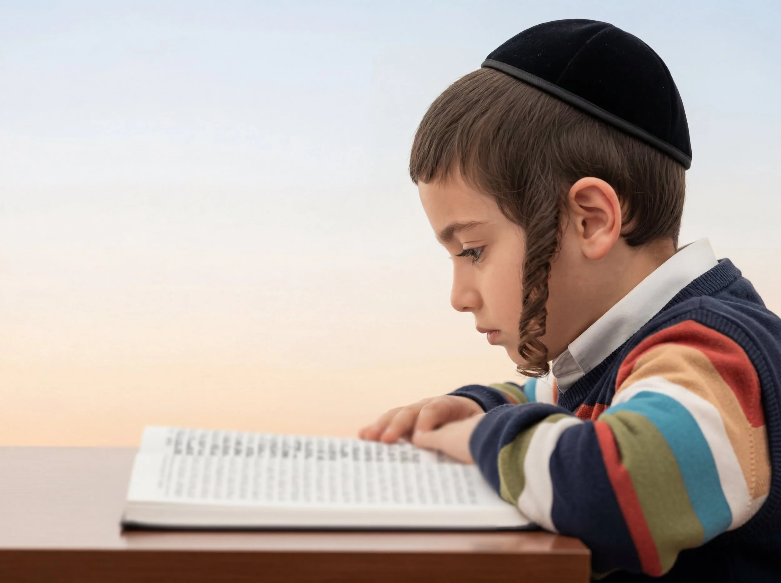 Child studying