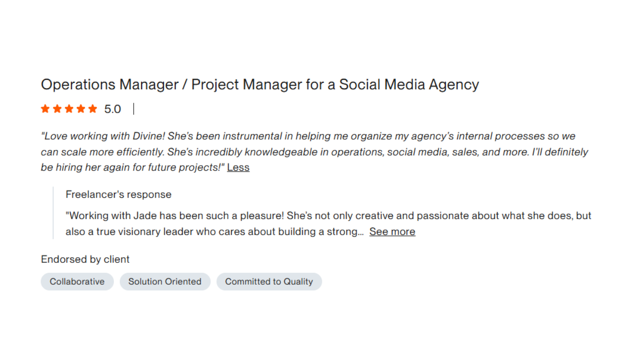 Client testimonial 4
