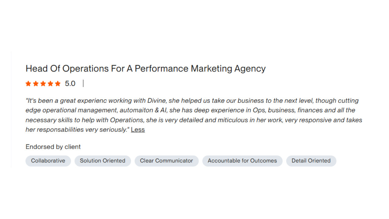 Client testimonial 2