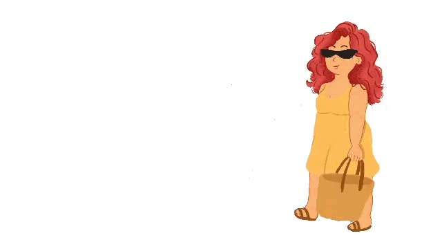 Pink Hair Lady animated character
