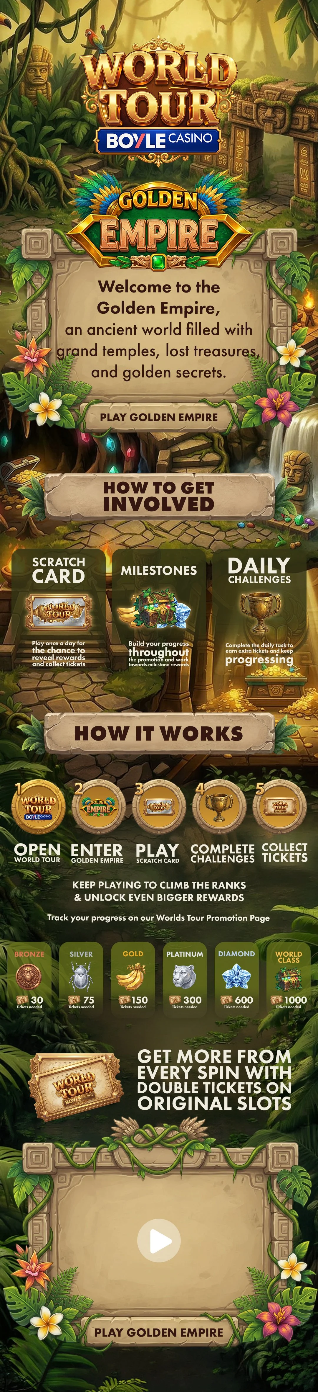 Golden Empire email design